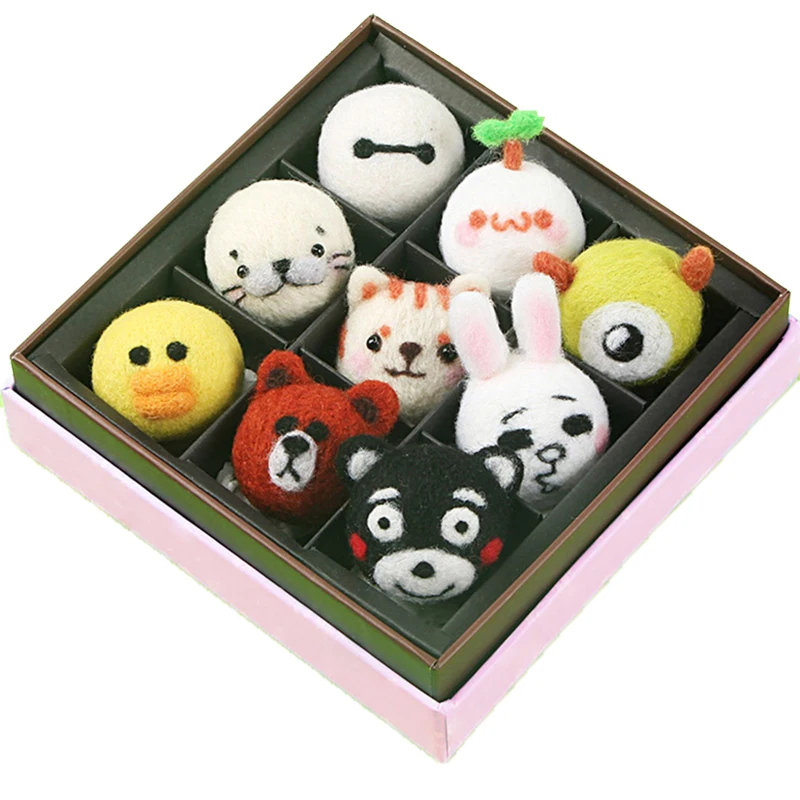 Игрушки для домашних животных коты из шерсти вязаные крючком куклы войлочная