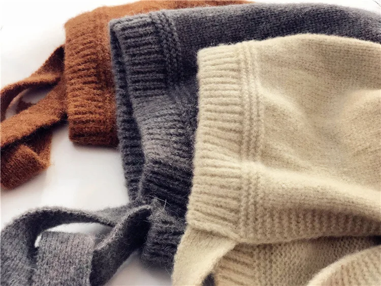 Вязаная шапка для мальчиков и девочек 0-6 лет детская осенне-зимняя теплая |