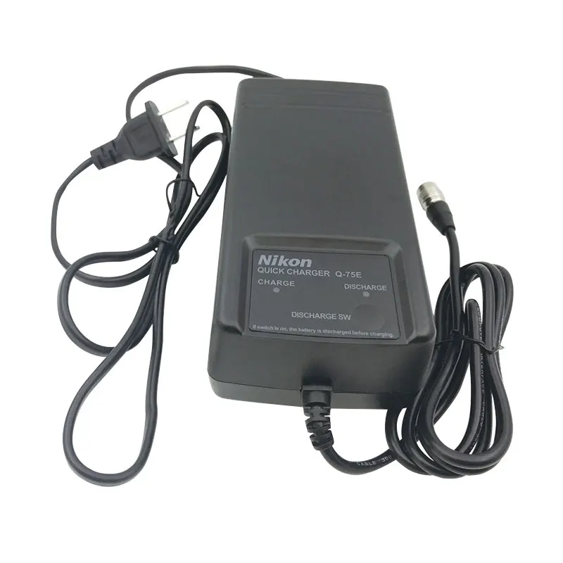 

NEW NIKON Q75E Q-75E charger for Nikon BC-65 BC-80 battery total stations 4-PIN charger EU / US plug