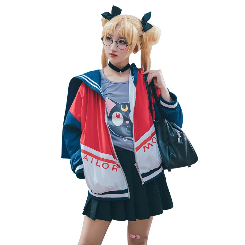 Аниме Сейлор Мун Tsukino Usagi костюмы для косплея на Рождество взрослых женщин сцены