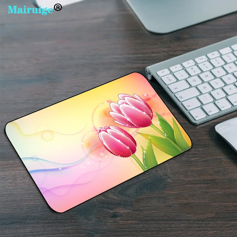 Игровой коврик Mairuige с масляным покрытием Рисунок мышью не скользящий размер 22x18