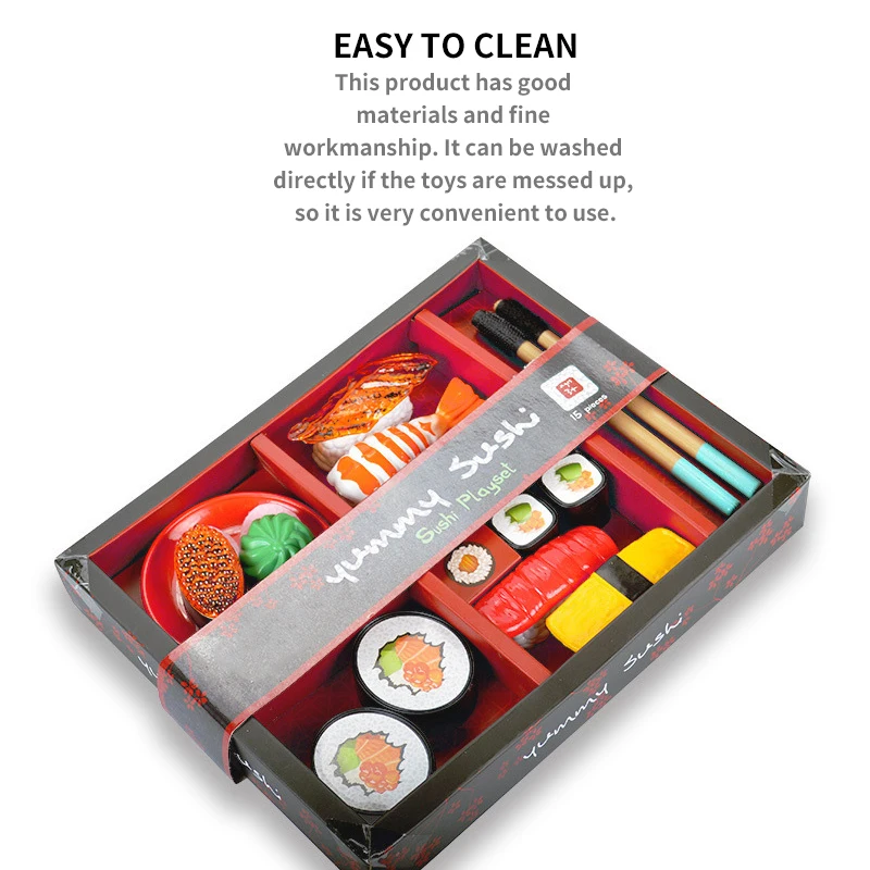 

Children'S Simulation Japanese Sushi Pretend Kitchen Food Toys Pretend Play Food Mini Sushi Set Pretend Kitchen Toys For Kids