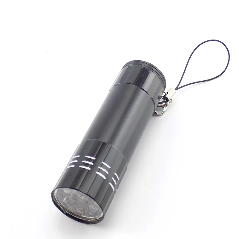 Ультрафиолетовый фонарик с 9 светодиодный флуоресцентная лампа-вспышка
