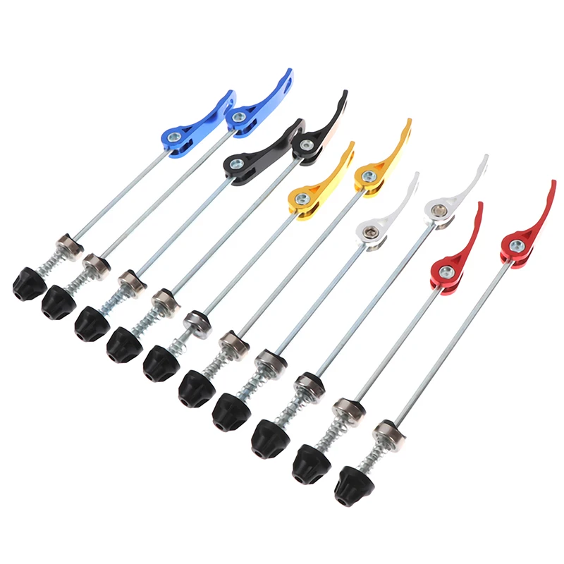Aluminium Alloy 2Pcs Bicycle Quick Release Wheel Hub Skewers Mountain Road Bike Front&ampRear Skewer Bolt Lever Axle Tools | Спорт и