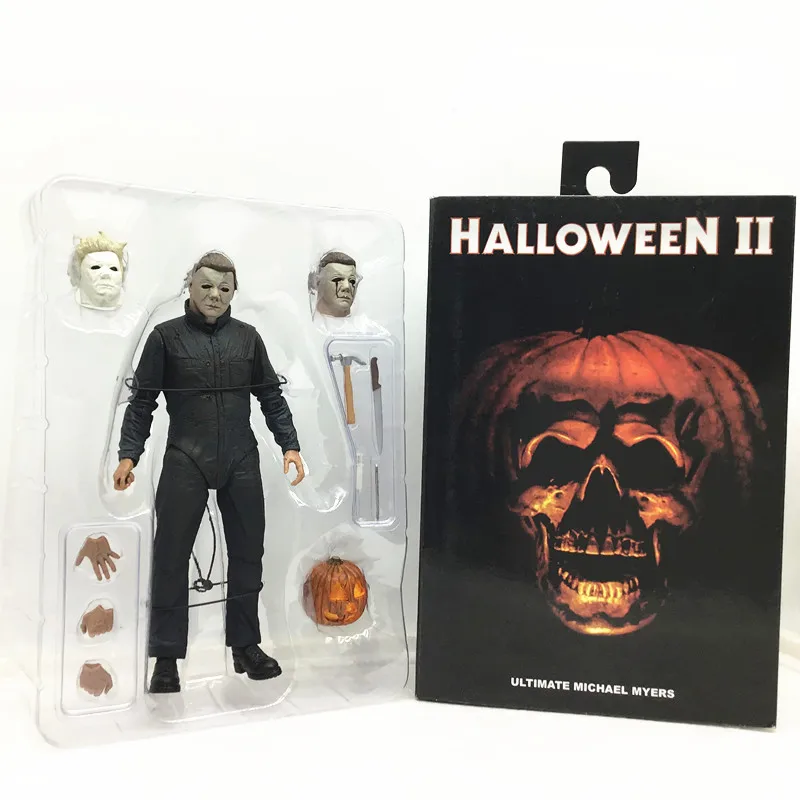 2 вида стилей 18 см NECA Хэллоуин Ultimate лет спустя фигурки тыквы светильник из ПВХ