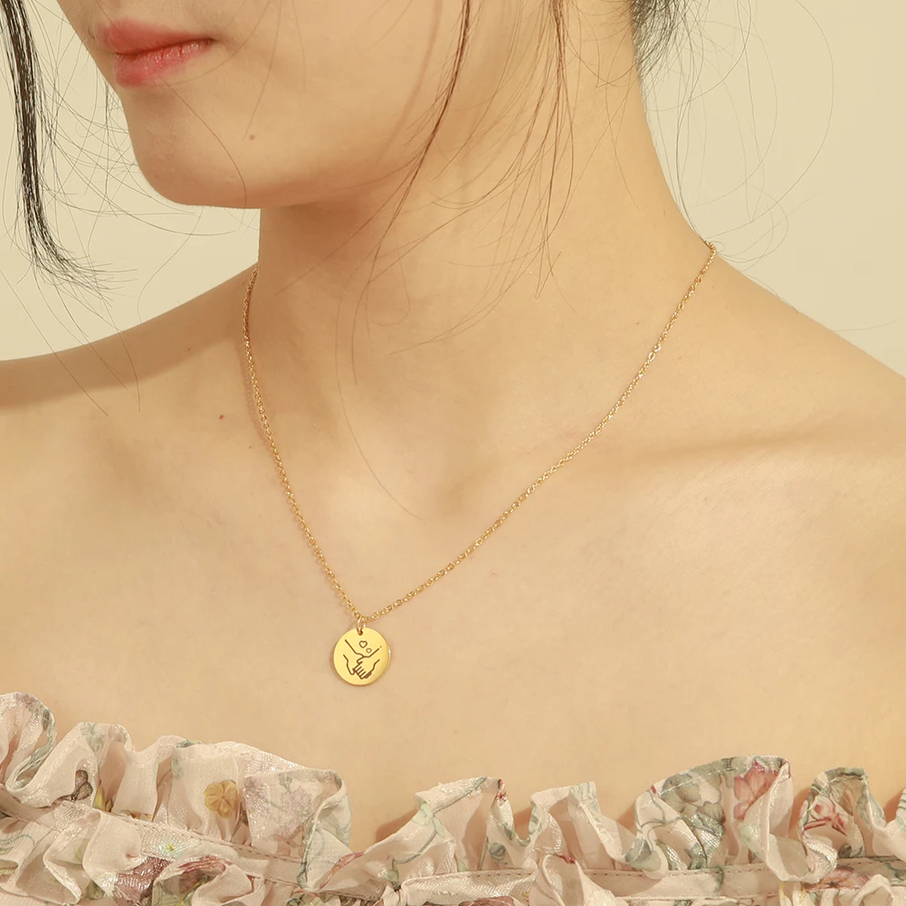 Fishhook Подарок для жены розовое золото цвет маленькая девочка семья Любовник