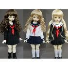 Школьная форма, мини юбка, рубашка, наряды, одежда для 16, 14, 17, 44 см, 13, 24 дюйма, высокая женская одежда, BJD, MSD, DK, DZ, AOD, DD