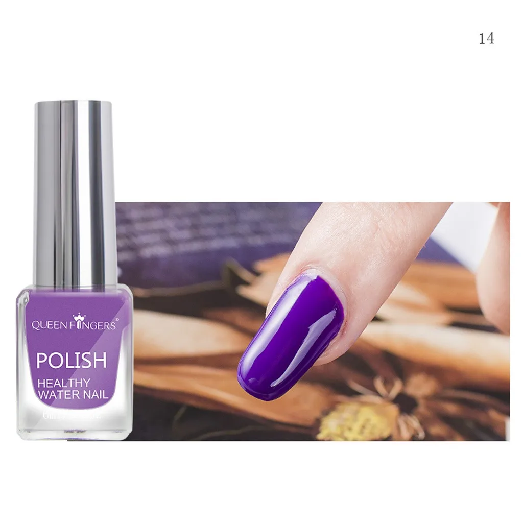 14 25 цветов Отшелушивающий лак для ногтей Vernis Ongle Lakiery Hybrydowe на водной основе чистый телесный серебряный цвет Лак Блеск для ногтей H7 - Цвет: 14
