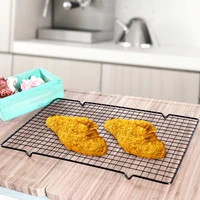 cake cooling rack non stick black carbon steel wire holder shelf net for biscuit pastry cookie pie bread cake baking rack