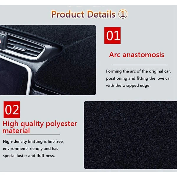 Коврик для приборной панели Tesla Model 3 2017 2018 2019 покрытие ковров солнцезащитный