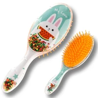 2021 cartoon pony airbag comb animal printing air cushion comb infant comb head massager hairdressing comb
