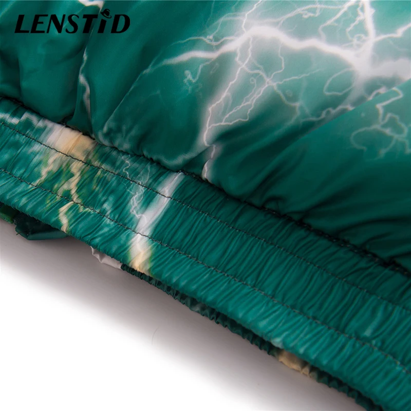 LENSTID 2019 хип хоп с принтом молнии уличная одежда мужская теплая куртка парка