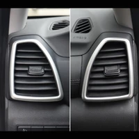 for hyundai tucson 2019 abs mattecarbon fibre car left and right air outlet cover trim sticker car styling accessories 2pcs