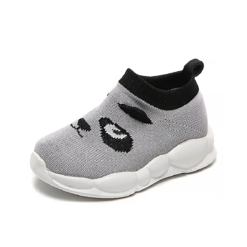 

Spring Kids Boy Cartoon Woven Fly Shoes Children Knitted Casual Sneakers Baby First Walkers