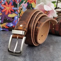 stainless steel belt buckle luxury leather belt men ceinture men belt leather genuine mens belt wide long belt for men sbt0016
