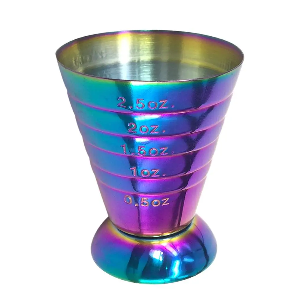 75 мл Волшебная мерная чашка для бартендинга внутри внешняя шкала унция ложка