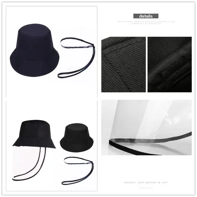 

Safety Face Shield Sun Visor Cap Full Face Shield Protective Fisherman Hat