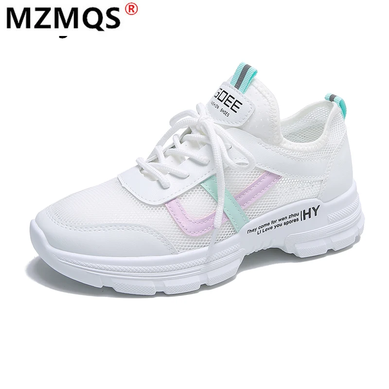 

2021 Spring Dad Shoes fashion Women's New Casual Sneakers Hollow Breathable Running Shoes Tenis Soft Non-slip Women Shoes