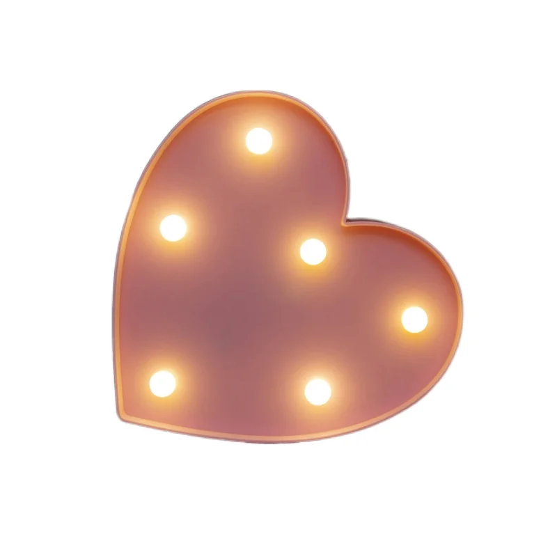 

Decorative Letters Alphabet Letter LED Lights Luminous Number Lamp Decoration Battery Night Light Party Baby Bedroom Decoration