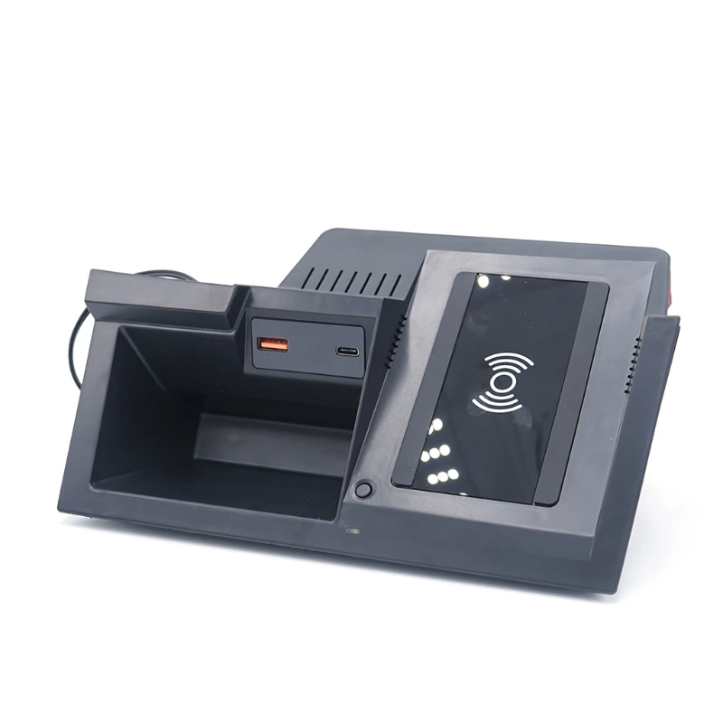 

15W Auto Phone Wireless Charger Holder 15W QI Sensor Fast Charging Plate Interior Accessories For CX-5 2020 2021 N0PD