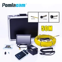 wp70 50m sewer pipeline endoscope inspection snake camera pipe inspection camera system 165ft drain pipe tube camera video