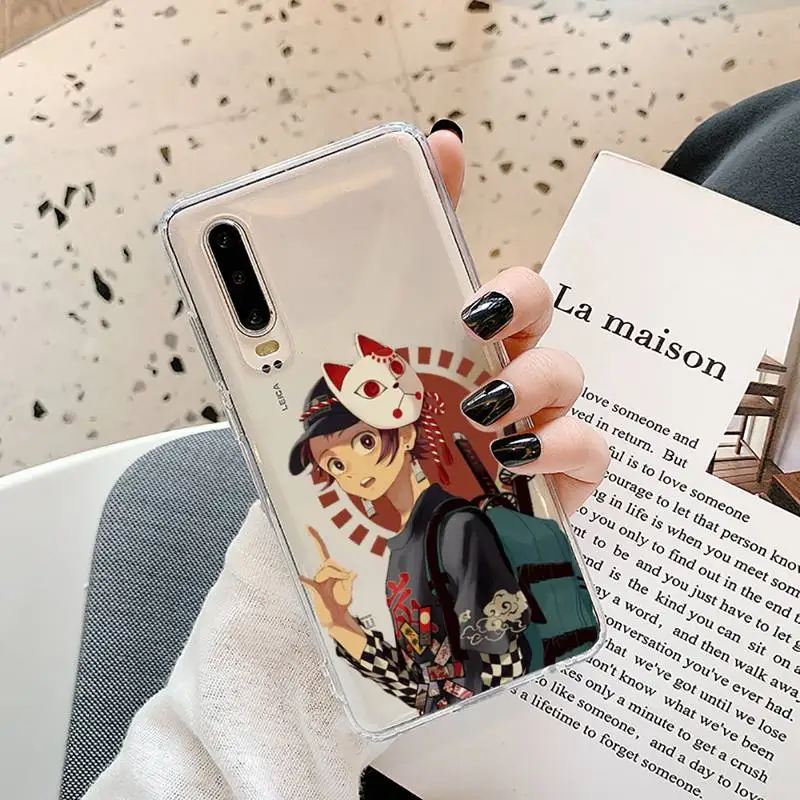 

Demon Slayer Kimetsu No Phone Cases Transparent for Samsung A71 S9 10 20 HUAWEI p30 40 honor 10i 8x xiaomi note 8 Pro 10t 11