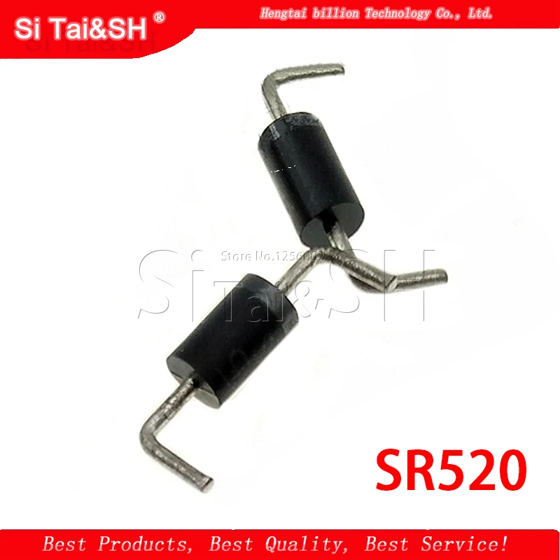 20 шт. диод SR520 может заменить MBR5200 SB5200 SR5200 5A / 200V|c c| |