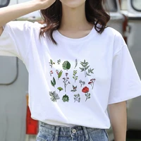 t shirt female flowers butterfly tshirts short sleeve summer tee shirt easy matching round neck new summer t shirts