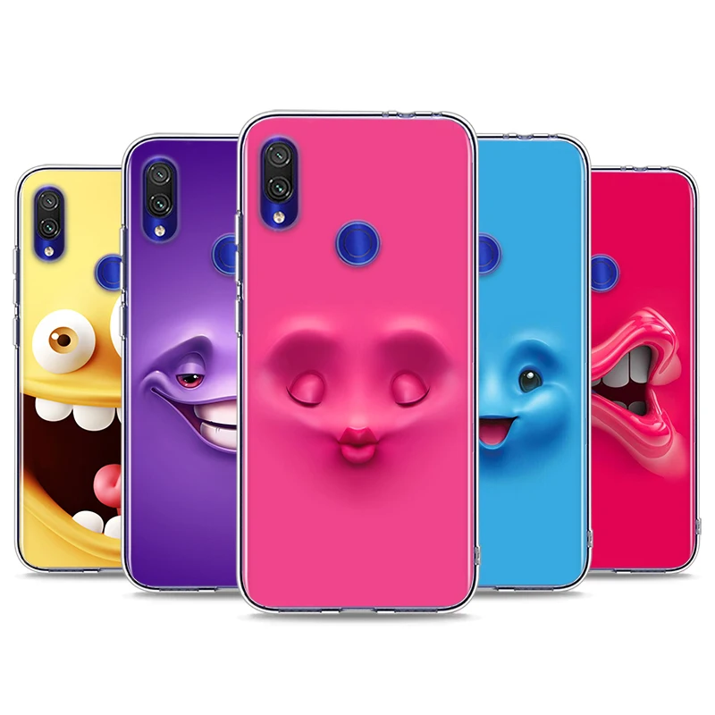 

Kunst Lustige Gesichter Telefon For Redmi 9i 9T 9A 9C 9 8A 8 GO 7 7A S2 Y2 6 6A 5 5A 4X Prime Pro Plus Transparent Phone Case