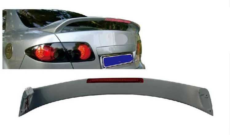 

Заводской стиль спойлер крыло ABS светодиодный 2003-2008 MAZDA 6 4DR Седан Спойлеры светильник ка крыло A