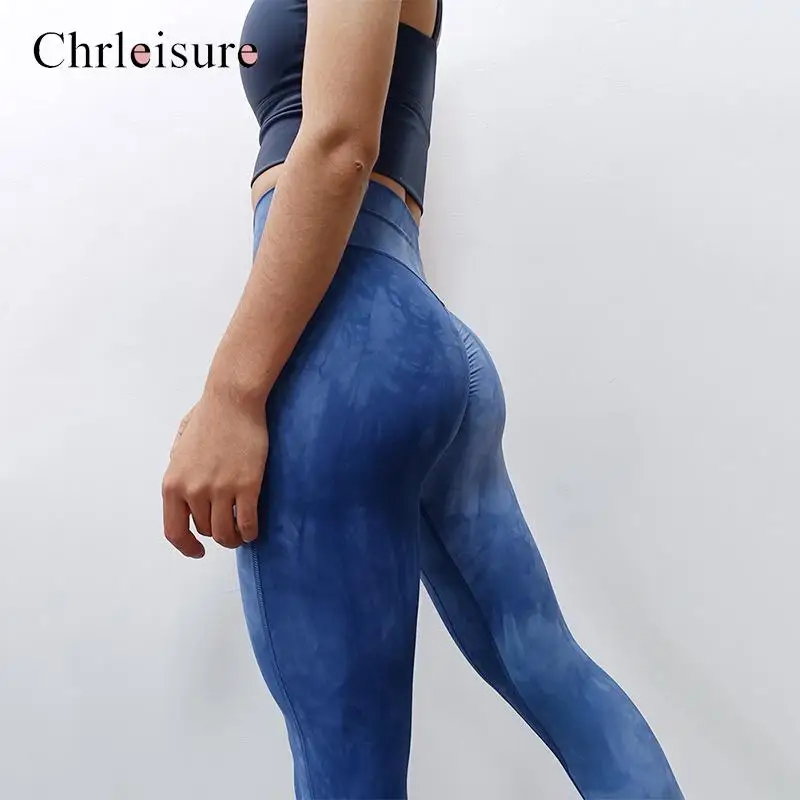 

Женские Бесшовные Леггинсы CHRLEISURE, спортивные Леггинсы с высокой талией для бега, фитнеса и контроля живота