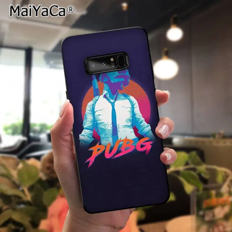 Мягкий чехол для телефона MaiYaCa pubg Samsung Note 3 4 5 7 8 9 galaxy A50 A70 J7 2018|Бамперы| |