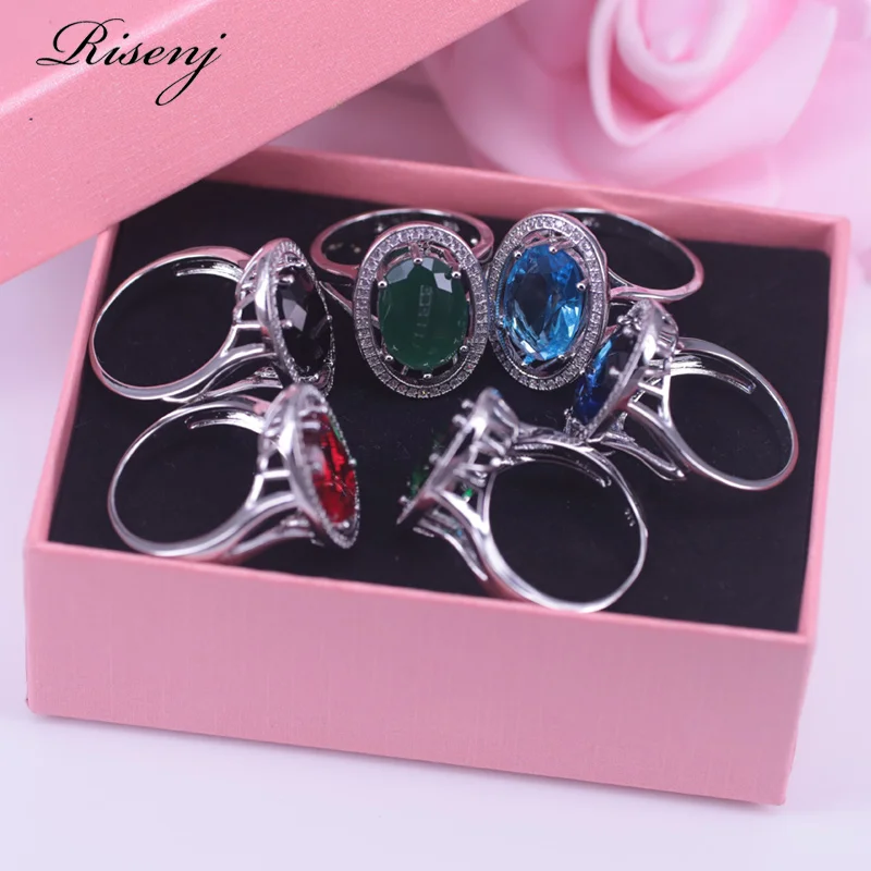 Женское кольцо Risenj обручальное из стерлингового серебра 925 пробы с