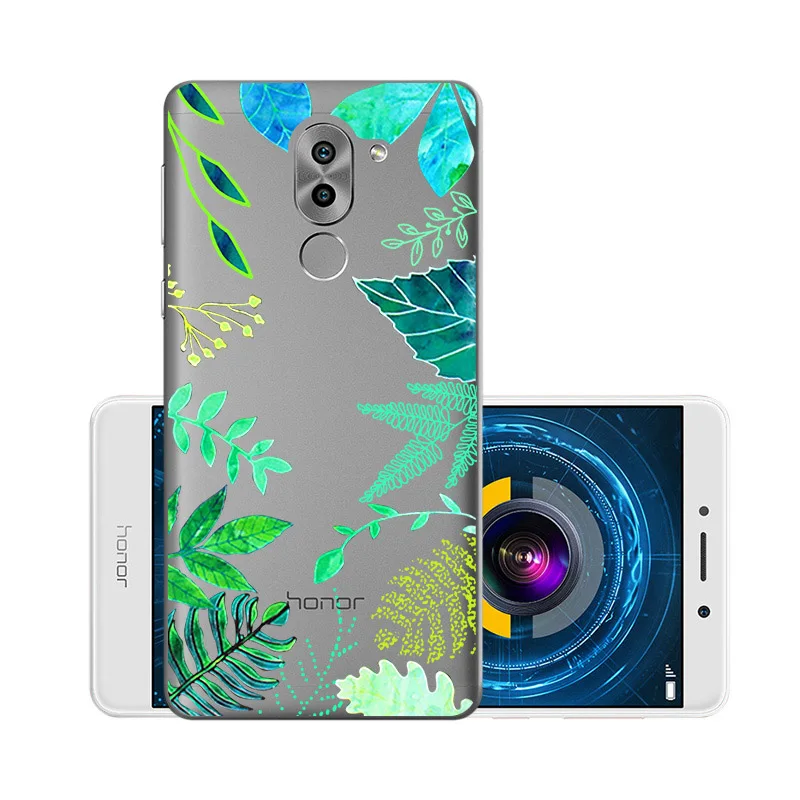 W038 Мягкий чехол из ТПУ, чехлы для huawei Honor 6X, силиконовый прозрачный чехол для huawei GR5, BLL-L21 BLN-AL10 Honor6X mate 9 Lite - Цвет: W038