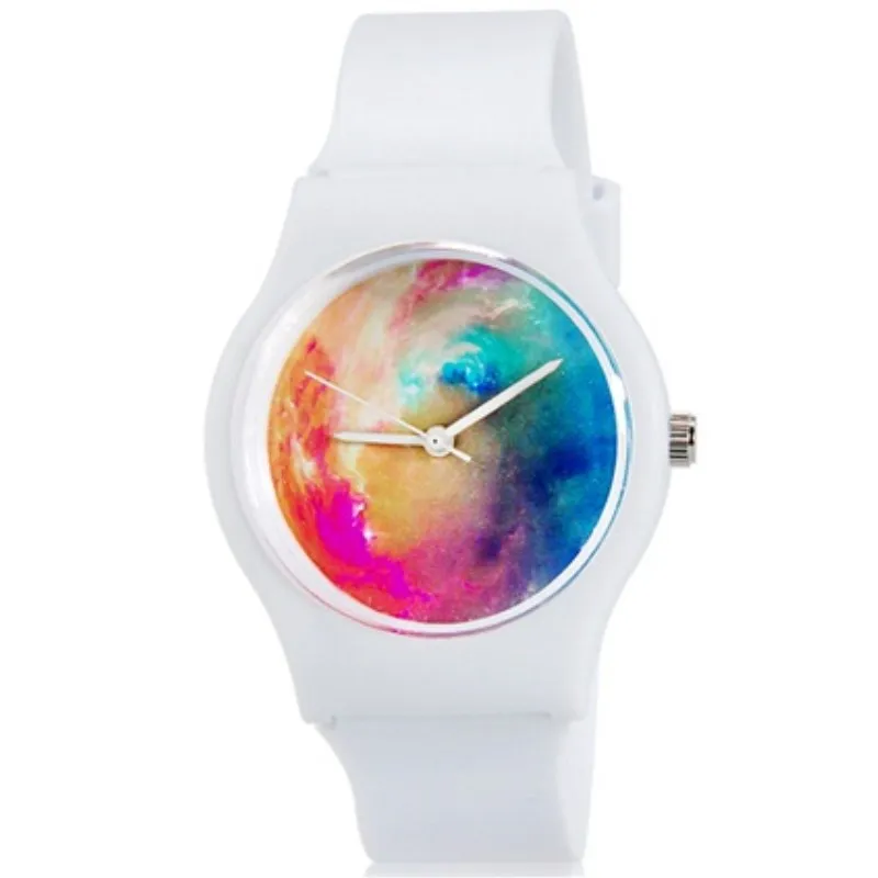 WILLIS Brand Watch For Woman Resin Case Round Dail Transparent Leather Wristwatch Lovely Children Gift Quartz Watches PENGNATATE|wristwatch