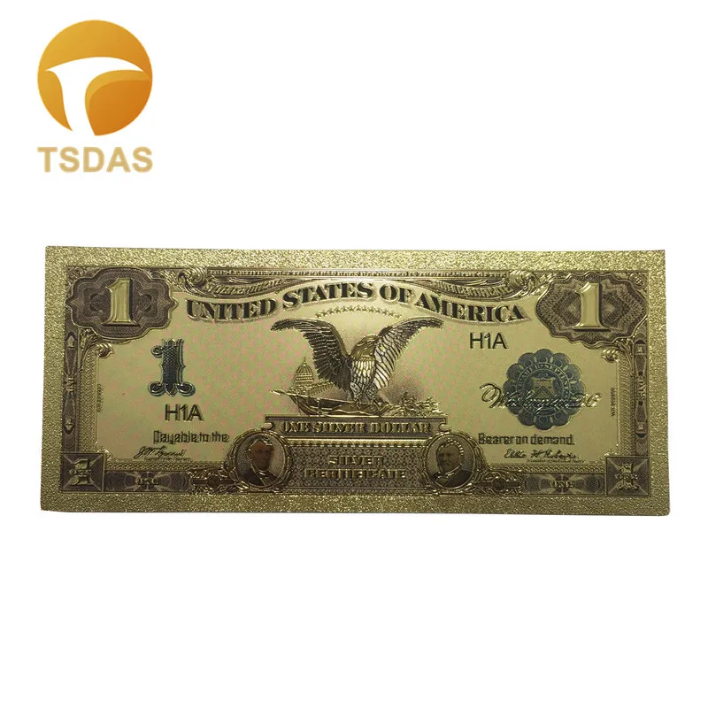 Бесплатная доставка 10 шт./лот американская золотая банкнота 1899 год один доллар