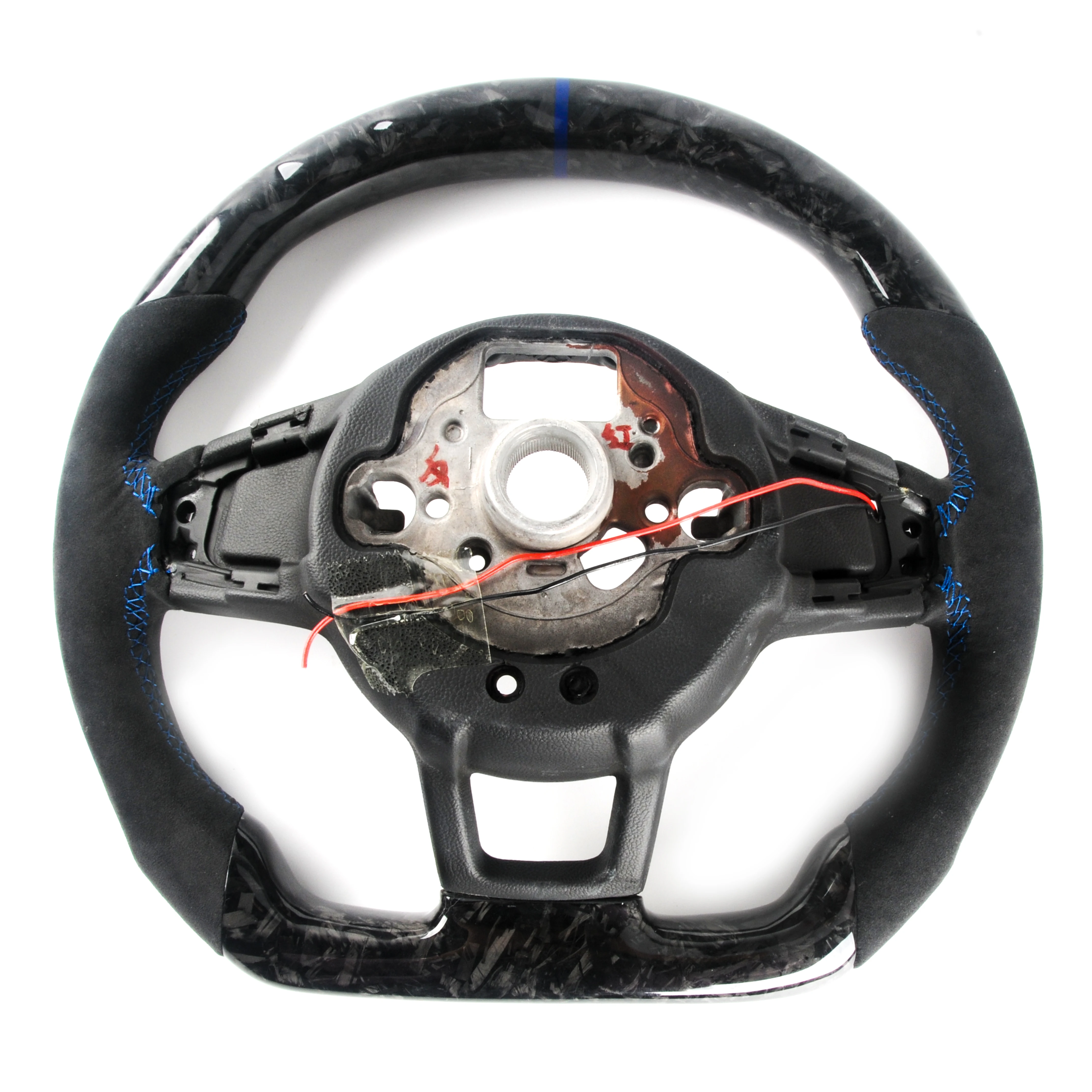 

forge steering wheel For MK7.5 GTI R For Volkswagen Golf MK7 Surrounded by suede steering wheel assembly with LED