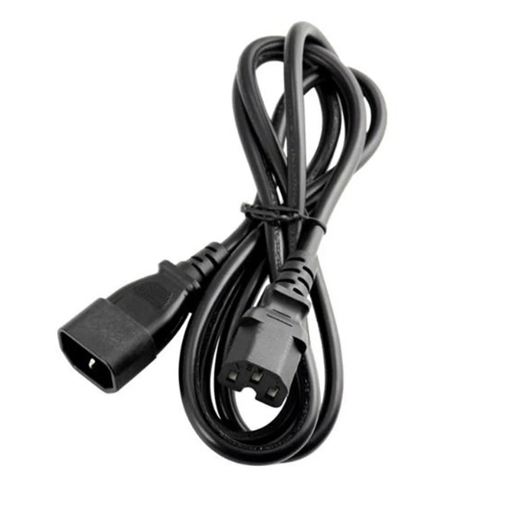 Black 1.0M 2.0M 3.0M PVC Copper IEC320 C13 C14 C15 C19 C20 extension power cord 10A / 16A charging cable usb c