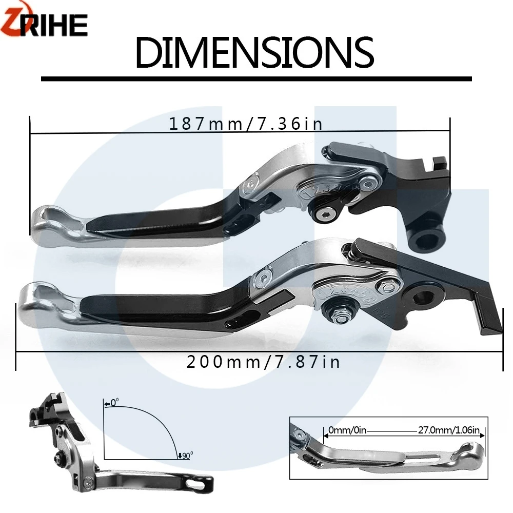Motorcycle CNC Adjustable Extendable Brake Clutch Levers Handlebar End Grips Moto Accessories For Honda CBF600 CBF 600 2010-2013 |