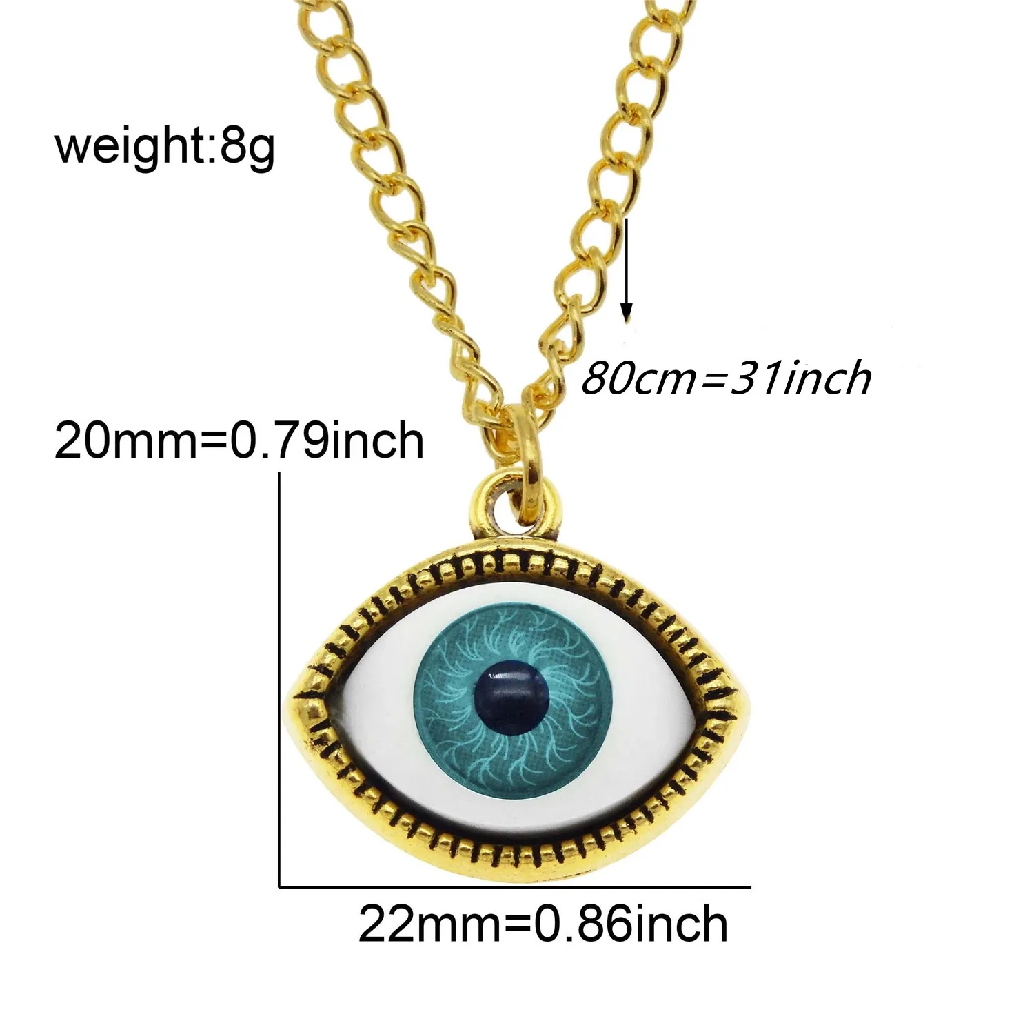 7 шт. ожерелье из сплава с подвеской злой глаз 3 | Украшения и аксессуары