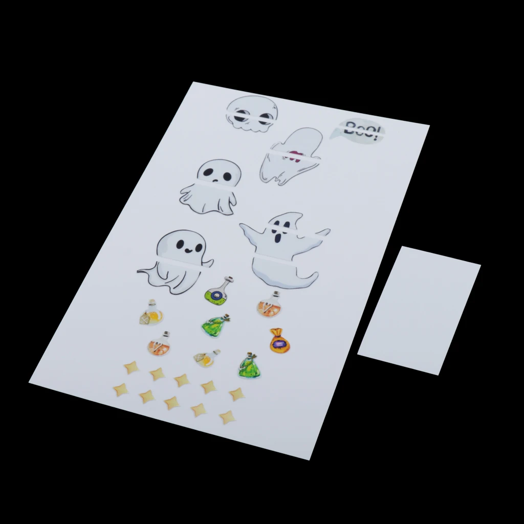 

1 Packs Specter Shape Guitar Stickers 3x4CM Instruments Sticker Art Stickers