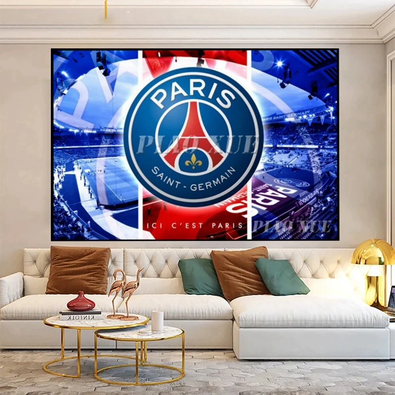 

Diy 5d Embroidery Art Pairs Diamond Painting PSG Saint Germain Football Poster Cross Stitch Home Decor