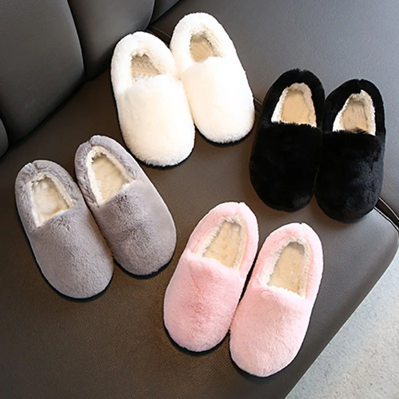 Детская обувь зимняя теплая кожаная для маленьких девочек черного красного