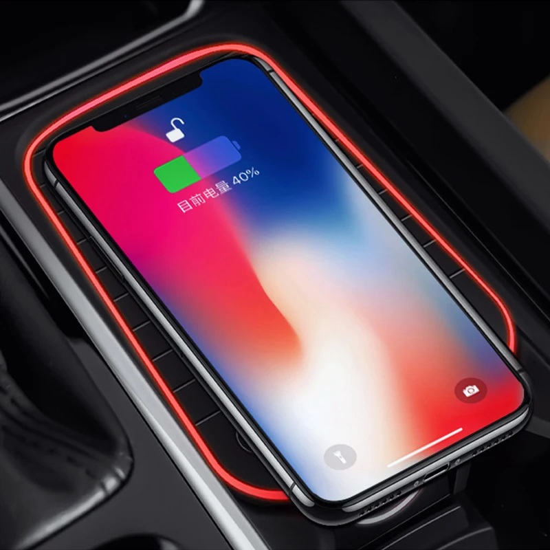 Беспроводное зарядное устройство для Volvo XC60 2020 2019 2018 автомобильное беспроводное