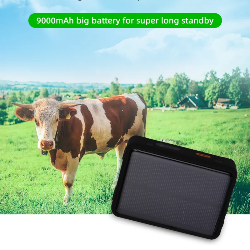 

Ошейник с солнечной панелью, GPS-трекер для крупного рогатого скота, верблюда, крупных охотничьих собак, 4G LTE