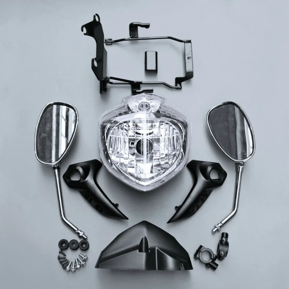 Передняя фара для мотоцикла Yamaha FZ6 FZ6N 2007 2010 комплект фар головного света