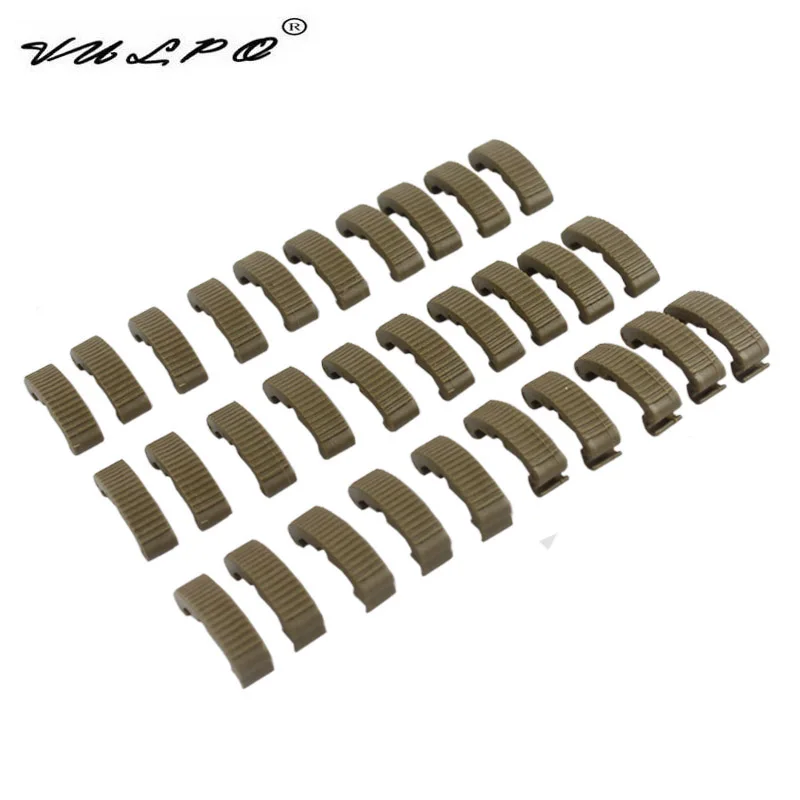 

VULPO 30 Pcs/Set Tactical IndexClips Rail Cover for 20mm Picatinny Rail
