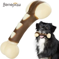 benepaw eco friendly dog bone for aggressive chewers durable beef flavored toy dog puppy toys for small large dogs teething