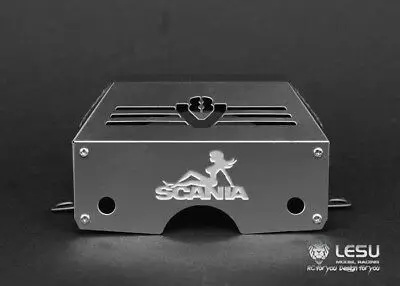 

US Stock 1/14 RC LESU Tamiya Sca Tractor Truck Metal Gearbox Engine Cover B TH04750-SMT2