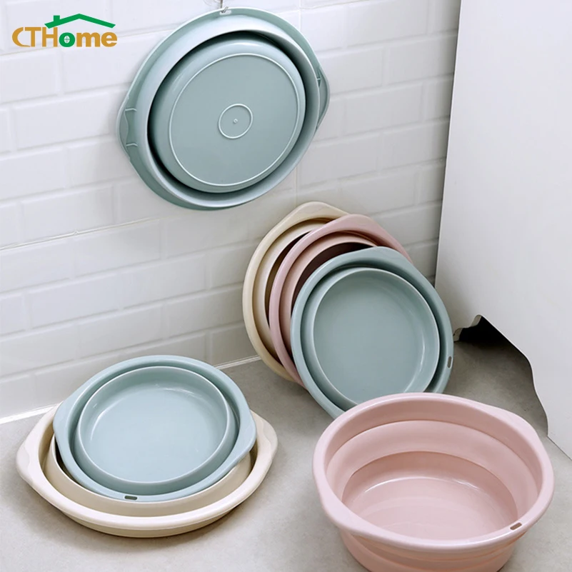 Дорожный складной умывальник ведро контейнер портативный фруктовый детский для